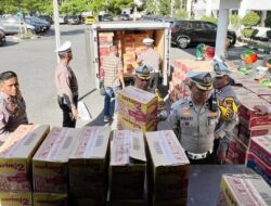 Ditlantas Polda Riau Gelar Apel Operasi Zebra, Sekaligus Kirim Bantuan untuk Korban Siklon Senyar