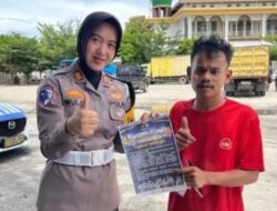 Pastikan Angkutan Umum Layak Jalan, Satlantas Kampar Turun ke Jalan Lakukan Ramp Check