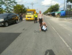 Lakalantas Ruas Jalan Pekanbaru-Bangkinang KM 16, Pasutri Asal Tambang Tewas Dilindas Truk