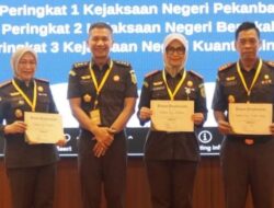 Kejari Pekanbaru Sabet Empat Penghargaan di Rakerda Kejati Riau 2025