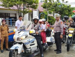 Green Policing Masuk Sekolah, Ditlantas Polda Riau Edukasi Pelajar SDN 42 Pekanbaru