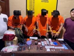 4 Tersangka Narkoba Ditangkap, Polisi di Rohil Temukan 283 Butir Amunisi