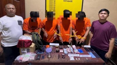 4 Tersangka Narkoba Ditangkap, Polisi di Rohil Temukan 283 Butir Amunisi