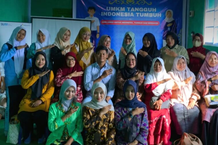 Pelatihan Pembuatan Akun Marketplace UMKM oleh Rumah BUMN Kepulauan Meranti di Selatpanjang, Kamis (23/7/2026).