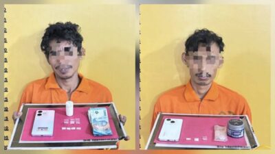 Kejar-kejaran di Kebun Sawit, 2 Pengedar Sabu di Inhu Akhirnya Tertangkap