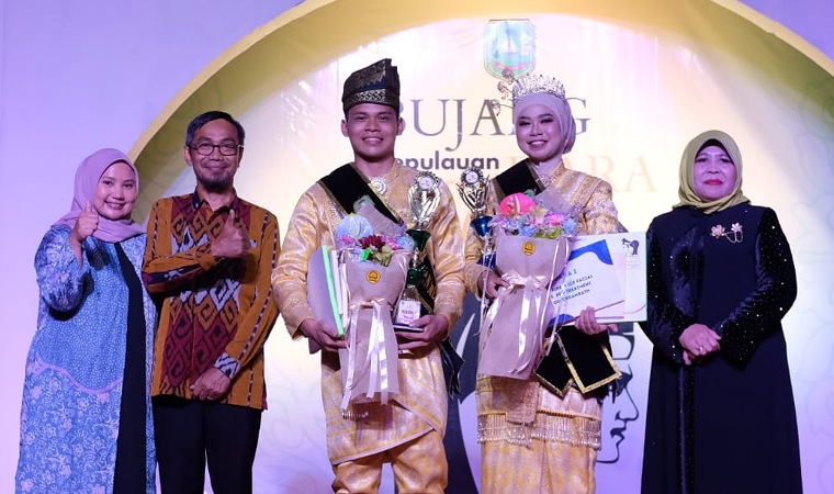 Muhammad Fazya dan Halda Mirsyanda Dinobatkan sebagai Bujang Dara Meranti 2026
